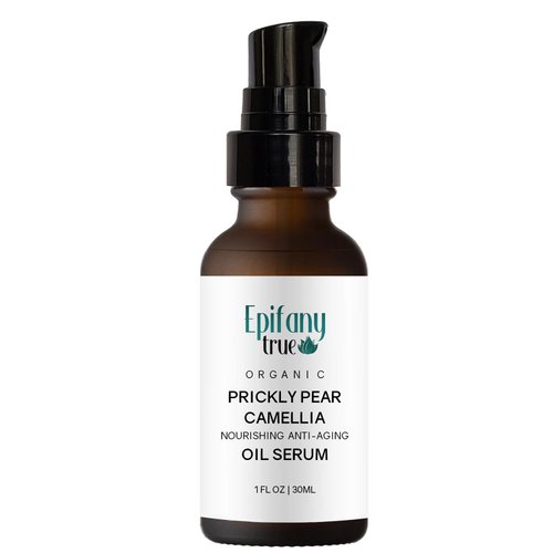 Epifany True Organic Moroccan Prickly Pear and Camellia Face Oil Serum 30ml | Vitamin E Rich | Intensely Moisturizing For Dry Skin | Unscented
