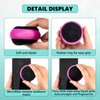 4 Pack Touch Screen Cleaner Balls Phone Cleaning Ball Microfiber Touch Screen Glass Cleaner Cleaning Ball for Computer Laptop Cell Phone Monitor, Black, Blue, Rose Red, Purple