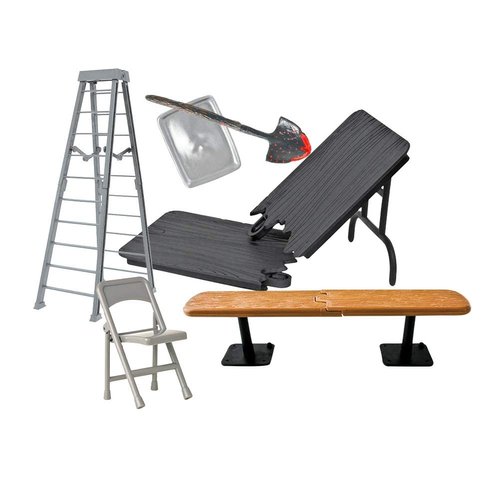 Ultimate 6 Piece Accessory Pack for Wrestling Action Figures