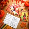 Maitys 60 Pcs Thanksgiving Activity Books Mini Challenging Activities Fun and Games Include Mazes, Word Search, Word Scramble, and More for Fall Party Favors Party Gifts Bag Stuffers