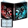 Hockey Card Binder,4-Pocket Cards Holder,Trading Card Binder Fits 400 Cards With 50 Removable Double Sided Sleeves,Portable 2024-2025 Hockey Cards Album Case for Sports Cards Collection