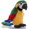 Clobeau Talking Parrot Toy Macaw Parrot Plush Stuffed Toys Animal Plush Toy Repeat What You Say Stuffed Parrot Pet Toy Plush Buddy Parrot Bird Doll Big Bird Stuffed Plush Animal Stuffed Parrot