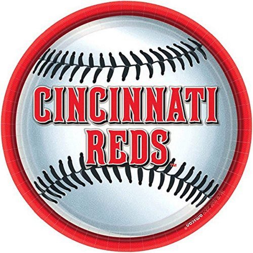 Cincinnati Reds™ Round Disposable Party Plates - 9" (Packs of 18) - Perfect for Game Day Celebrations & Tailgating