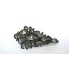 Generic Chuncky gray crystal black metal hair pin alligator clip