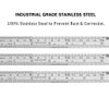 Ruler Metal Straight Edge Ruler Stainless Steel Ruler 6 Inch Ruler Set Rulers Bulk 12 Pack