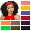 RITOPER 10 Pack Wide Headbands for Women, Workout Yoga Running Womens Headbands Boho Hair Bands for Women's Hair, Non Slip Sweat Head Bands Thick Hair Wrap (Solid Headbands)