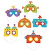Fun Express Foam Robot Mask Craft Kit - 12 Pieces - Educational and Learning Activities for Kids