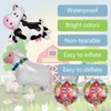 10 PCS Farm Animals Balloons, KUAOOAUK Foil Walking Animal Balloons with 7 PC Towing Ropes, Inflatable Farm Birthday Decorations for Theme Baby Shower Party Supplies (Horse Duck Pig Rooster Cow Sheep)
