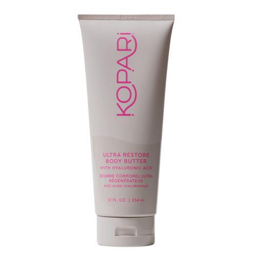 Kopari Jumbo Ultra Restore Body Butter with Hyaluronic Acid and Vitamin B5 - Vegan Moisturizing Lotion for Dry Skin 12 oz