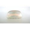 Generic Clear frosted white spotted iridescent hair claw clip