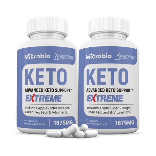 (2 Pack) Microbio Keto ACV Extreme Pills 1675MG Keto Support Blend Capsule Alternative to Keto ACV Formulated with Apple Cider Vinegar Extra Virgin Olive Oil Powder Green Tea Leaf 120 Capsules