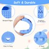 Silicone Baby Teething Toys, Remote Control Shape Teethers Toys with Teething Tubes and Pacifier Clip, Baby Teething Toys for 3 Months+, Remote Teething Toys BPA Free/Freezable/Dishwasher Safe(Blue)