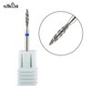NMKL38 Tornado Flame Diamond Nail Drill Bit 3/32" Manicure Cutters Rotary Burr Drill Accessories Spiral Nail Mills Tool (A-M)