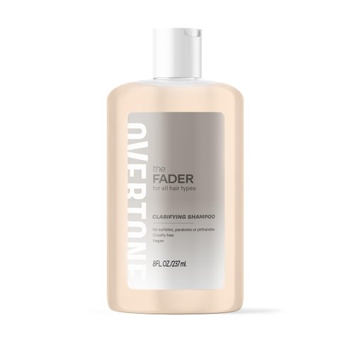 oVertone Haircare The Fader Clarifying Shampoo - 8 oz pH-Balanced Hair Cleanser for All Hair Types - Fades Color Fast with Intense Hydrating Cruelty-Free Shampoo