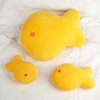 BenBen Goldfish Plush Toys, Set of 3, Goldfish Cracker Plushies, 11.5”, 7” and 6” Cute Gold Fish Stuffed Animal, Kawaii Food Plush, Fun Decorative Pillows for Room Décor