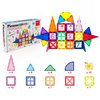 PicassoTiles Magnetic Building Blocks with Tiles and Click-in Educational Graphic Arts Magnet Construction Toy Set STEM Learning Playset Child Brain Development Stacking Playboard