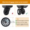 9Pack Luggage Suitcase Wheels Cover Carry on Luggage Wheels Cover for most 8-spinner Wheels Luggage Sets