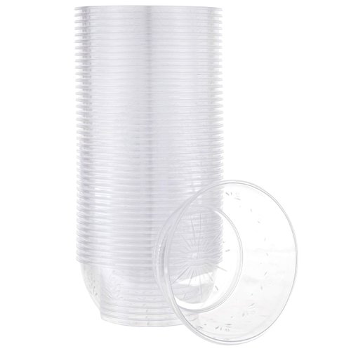 PLASTICPRO 6 oz Hard plastic Desert Bowls - Ice cream Bowls premium Quality Disposable Clear Bowl Pack of 40