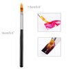 DANNEASY 6Pcs Ombre Nail Brush Acrylic Nail Brush Set Nail Design Brushes Nail Gradient Pen Gel Nail Ombre Brush Manicure Tools