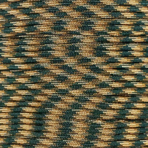Paracord Planet 550 Paracord – Camo Colors – Ideal for Fishing Lines, Snares, Bracelets, Emergency and Survival Situations (100 Feet, Woodland Camo)