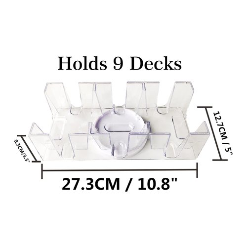 Yuanhe 9 Deck Rotating-Revolving Playing Card Tray, Card Holder