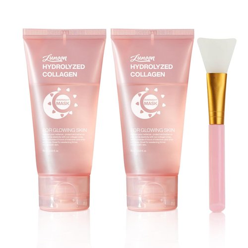 2PCS Collagen Overnight Wrapping Peel Off Facial Mask,Deep Collagen Mask,Elasticity Hydration Care, Hydrate and Moisturize,Deep Collagen Mask