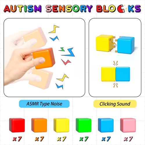 42PCS Magnetic Blocks, Gifts for 3 4 5 6 Year Old, Magnet Building Blocks for Toddlers, Girls & Boys, Sensory - Montessori - Autism - Magnetic Toys for Kids Ages 3-5 4-8
