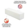 ForPro Professional Collection Buffing Block, Super White, 180/240 Grit, Four-Sided Manicure and Pedicure Nail Buffer, 3.75" L x 1" W x 1" H, 20-Count