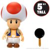 THE SUPER MARIO BROS. MOVIE - 5 Inch Action Figures Series 1 – Toad Figure with Frying Pan Accessory