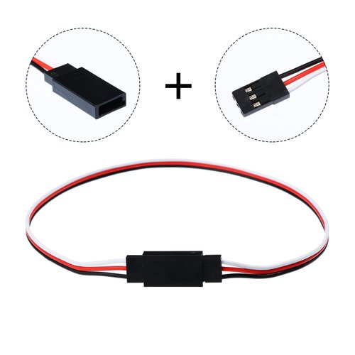 YXQ 30Pcs 100mm Servo Extension Cable 3 Pin Male to Female Lead Wire for RC Airplane (4inch, 30Pcs)