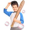 Kacctyen 4 Pieces Inflatable Baseball Set, Includes Baseball Bat and 3 Baseball Plastic Bat Inflatable Baseball Bat for Adults Outdoor Yard Backyard Garden Playing(Baseball)