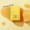 15ml Honey Lip Butter, Hydrating Overnight Lip Balm & Mask, Propolis 12hrs Long-lasting Moisture, Overnight Gentle Exfoliation, Hygienic Twist Dispenser(0.5 fl.oz）