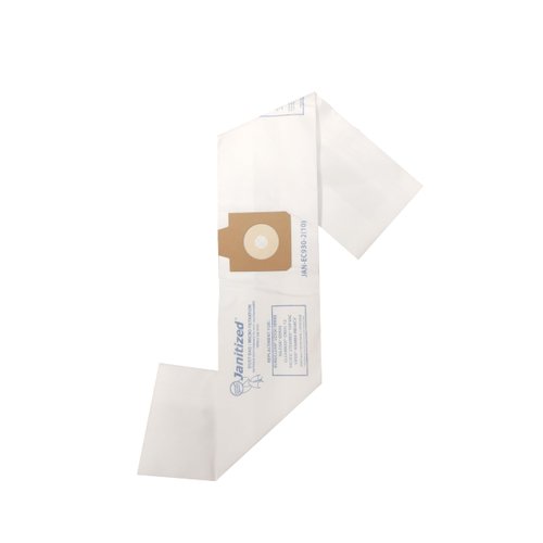 Janitized JAN-EC934-2(10) Premium Replacement Commercial Vacuum Bag, Euroclean UZ934 and UZ932 Canister Vacuum Cleaners Includes Pre-Filters, OEM#1406905020, 1406905010 (Pack of 10)