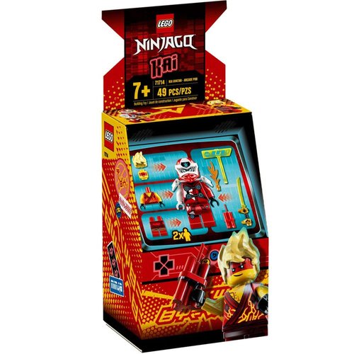 LEGO NINJAGO Kai Avatar - Arcade Pod 71714 Mini Arcade Machine Building Kit, New 2020 (49 Pieces)