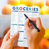 Sweetzer & Orange FastCheck Grocery List Magnet Pad for Fridge. 6x9” Magnetic Notepad with Printed Shopping List Items and Blank Grocery Shopping Spaces. 60 Page Notepad Weekly Planner