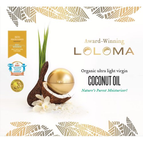 Loloma Fiji Organic Virgin Coconut Oil, Nature?s purest moisturizer for Babies and you. Through a natural process, scent is reduced, texture improved for greater absorption. Pure nature, no chemicals.