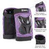 Tanden Skating Protective Gear Adult Knee and Elbow Pads Wrist Guards for Roller Skating Skateboarding, Skate Pads Adult Knee Pads for Men Women Purple