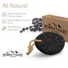 Pumice Stone - Natural Earth Lava Black - Callus/Corn Remover for Feet Heels and Palm - Pedicure Exfoliation Tool - Dry Dead Skin Scrubber - Health Foot Care