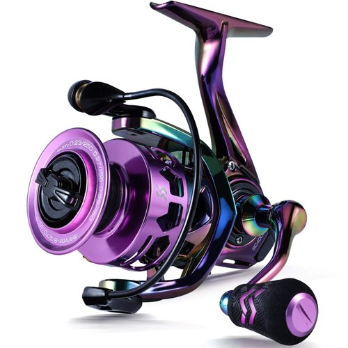 Sougayilang Fishing Reel, Colorful Ultralight Spinning Reels with Graphite Frame 6.0:1 High Speed, Over 39 lbs Carbon Drag for Saltwater or Freshwater Fishing- SC4000