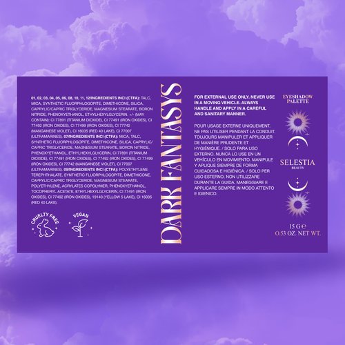 SELESTIA BEAUTY Makeup Eyeshadow Palette Dark Fantasys- 12 Shades with Matte, Shimmer, Satin and Glitter Finishes - Ideal as Women's Gifts for Christmas - High Pigmented Eye Shadow Palette - 0.47 Oz