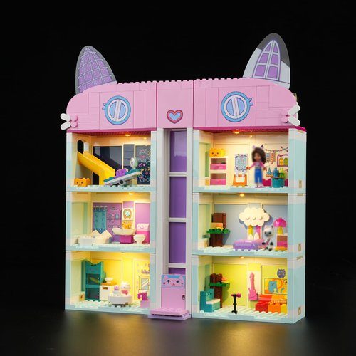 DALDED LED Lighting Kit for Lego Gabby's Dollhouse 10788, LED Light Compatible with Lego 10788 Building Block Models (Not Include Lego Set)