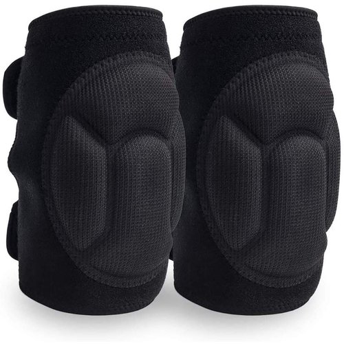 JYSW Knee Pads Comfortable Non-Slip, Thick Extra Foam Cushion for Scrubbing Floors, Gardening, Yoga & Construction, Soft Inner Liner, Strong Double Straps and Adjustable Easily