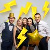 12 Pcs Lightning Bolts Balloons 36 Inch Yellow Flash Balloons Lightning Bolt Party Balloons Foil Flash Party Decorations Stylish Lightning Bolt Balloon for Birthday Party Supplies Wedding Decoration