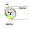 Virtionz Flat Idler Pulley for MTD Cub Cadet RZT 50 L54 42 S50 Troy-Bilt GT54 TB2450 756-04129B 956-04129C (2)