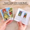 Aquadawn 78 Classic Tarot Cards with Guide Book, Traditional Standard Tarot Cards Set for Fortune Telling Game and Board Game, Sturdy Tarot Cards Deck for Beginners and Experts