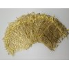 Ankirol 100pcs Sheer Organza Favor Bags For Wedding Baby Shower Rattan Print Gift Bags Samples Display Drawstring Pouches (3x4 inch, gold)