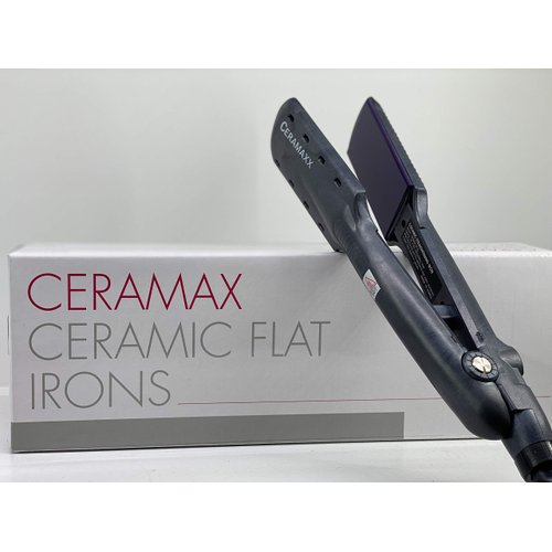 Create Professional Ceramax Ceramic Ionic Flat Iron 1.5 Inch Hair Straightener, Straightens & Curls with Adjustable Temp, Heats Up Quickly