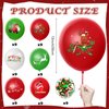 63 Pcs Christmas Latex Balloons 12 Inch Red Green and White Balloons Merry Christmas Balloons for Santa Party Xmas Holiday Party Decorations Supplies