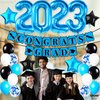 KatchOn, Blue 2023 Balloons Set - 40 Inch, Pack Of 43 | Congrats Grad Graduation Banner, Graduation Balloons 2023 | Graduation Decorations Class of 2023 Teal and Black, Blue 2023 Graduation Decoration
