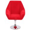 Agatige Miniature Chair, Rotate Flocking Chair Dollhouse Furniture for 1:12 Miniature Doll House Accessories(Red)